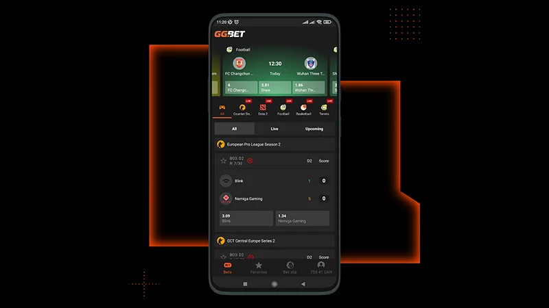 GG.bet CS:go mobile betting App